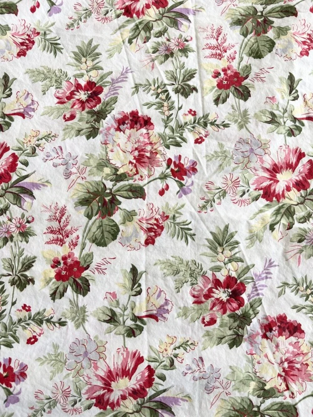 POTTERY BARN 100% Cotton Floral TWIN Duvet